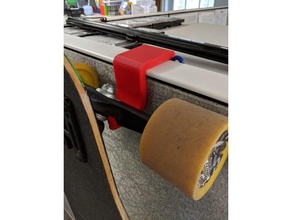 cubículo de longboard gancho office porta travar cabide monte parede 3d print model - Mito3D