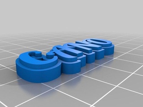 cano i portachiavi personalizzato 3d print model - Mito3D