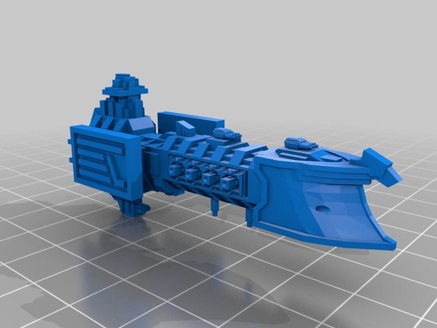 imparatorluk donanması voss desen kruvazör araç savaş filosu Gotik ATI uzay gemileri warhammer 40k 3D print model - Mito3D