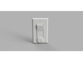 light switch-lock Dekor decora switch cover Licht-Schalter bewachen Licht Schalter Platte 3d print model - Mito3D