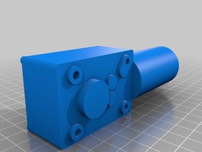 alto torque de worm voltada motor dc eletrônica 3d print model - Mito3D
