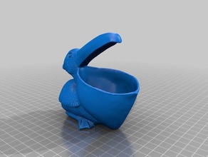 Pelikan 3d Drucker Vogel Vögel sea bird 3d print model - Mito3D