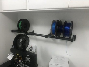 filament spool shelf brackets 3d printer accessories 3d print model - Mito3D