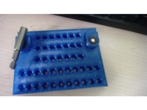 9mm-magnet adapter Sechskant bit-Halter diy 3d-drucken pegboard 3d print model - Mito3D