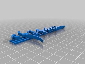 caligrapi vous aime bricolage 3d print model - Mito3D