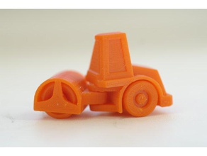 huevo sorpresa de 7 pequeños rodillos carretera juguete juego accesorios compactador juguetes construcción el pascua kinder 3d print model - Mito3D