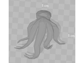low poly poulpe aborder bijoux cthulhu 3d print model - Mito3D