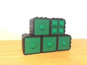 modulare cassetto casa 3d print model - Mito3D