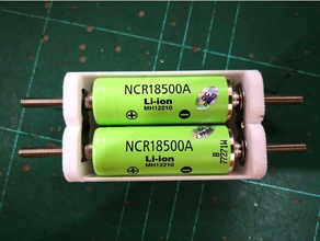 18500 li-ion battery holder charging frsky x-lite rc vehicles 18650 case 3d print model - Mito3D