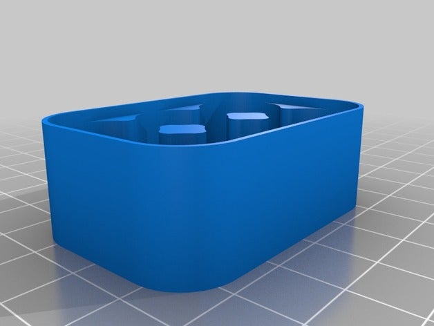 cr123-Batterie-Kasten 2x2 top Container angepasst 3D print model - Mito3D