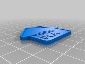 filament-Muster Schlüsselanhänger angepasst 3d print model - Mito3D
