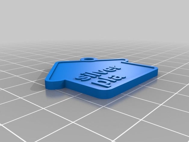 d'argent de porte-clés personnalisé 3D print model - Mito3D
