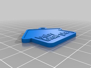 baby-blau Schlüsselanhänger angepasst 3d print model - Mito3D