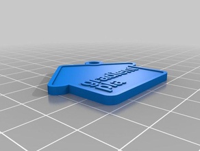 gradient keychains customized 3d print model - Mito3D