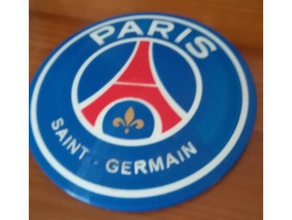 psg logo insigne de dôme version des signes les logos Le 3d décor la décoration décorative pied l'équipe football match paris partisan 3d print model - Mito3D
