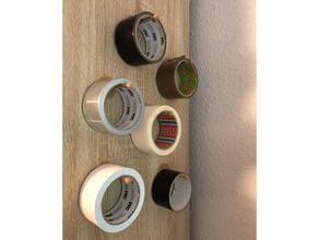 simple wallhanger tapes similar organization tape holder 3d print model - Mito3D