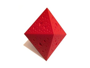 golden sierpinski ottaedro per la matematica art geometria il rapporto aureo arte 3d print model - Mito3D