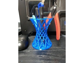 hyperboloidal pen stand office stationery 3d print model - Mito3D