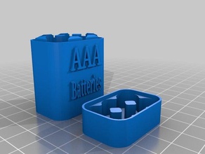 6aaa battery case 3d printing aaa holder 3d print model - Mito3D