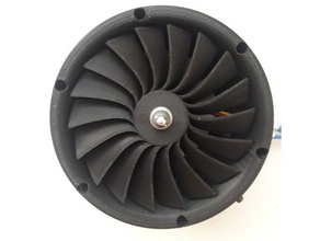 edf turbine prototype rc des véhicules bldc jet l'hélice avion 3d print model - Mito3D