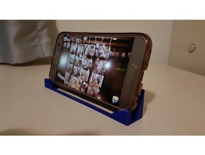galaxy s7 suporte lcd livre móveis de telefone célula titular samsung smartphone 3d print model - Mito3D