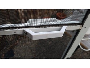 griff f&uumlr fliegengittert&uumlr outdoor garden door handle doorhandle trgriff 3d print model - Mito3D