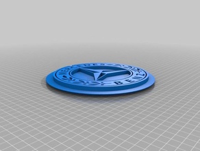 mercedes medagion - Zubehör benz logo 3d print model - Mito3D