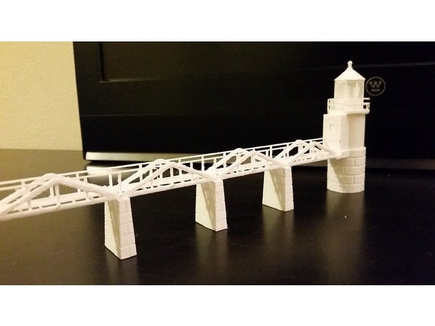 marshall point lighthouse gli edifici strutture 3D print model - Mito3D