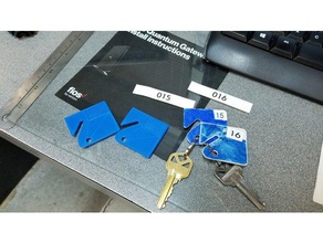 etiqueta de chave recesso da caixa office 3d print model - Mito3D