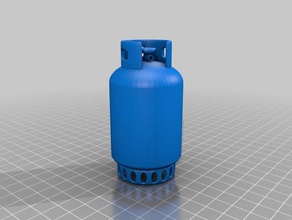 una botella de gas modelos 3d print model - Mito3D