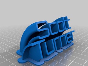 scott bureau de personnalisé 3d print model - Mito3D