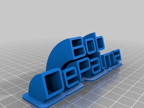 bob office personalizzato 3d print model - Mito3D