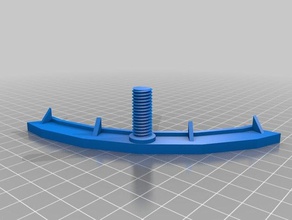 reinforced spiral rod concept flsun delta kossel mini adjustable bed holder 3d printer parts leveler 3d print model - Mito3D