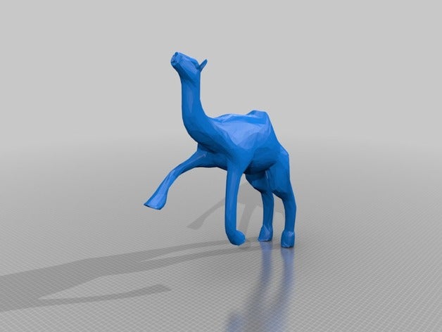 camel jump animals jumping 3D print model - Mito3D