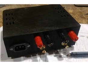icepower 50asx2 45watt par canal stéréo de l'amplificateur l'audio classe la hifi amplificateur puissance 3d print model - Mito3D