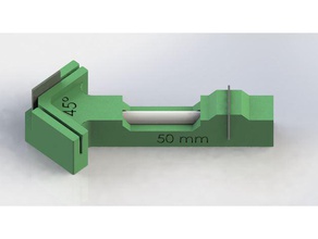 ptfe cutting jig 45&deg 60&deg 3d printer accessories tube cutter 3d print model - Mito3D