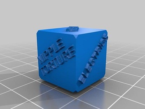 b dice customized 3d print model - Mito3D