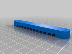 my customized flat ethernet holder parts 3d print model - Mito3D