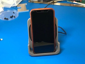 anker carregador sem fio suporte eletrônica carregamento dock de carga iphone qi 3d print model - Mito3D