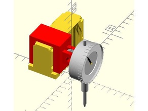 reprap mendel dial indicador de medidor cantoneira 3d a impressora os acessórios Impressora montagem 3d print model - Mito3D