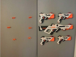 nerf laser ops wall mounts toy game accessories alphapoint deltaburst 3d print model - Mito3D