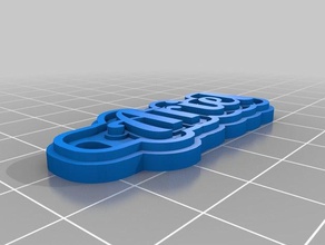 ariel Schlüsselanhänger angepasst 3d print model - Mito3D