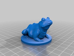 frog toy game accessories dnd dungeons dragons miniature pathfinder rpg tabletop 3d print model - Mito3D