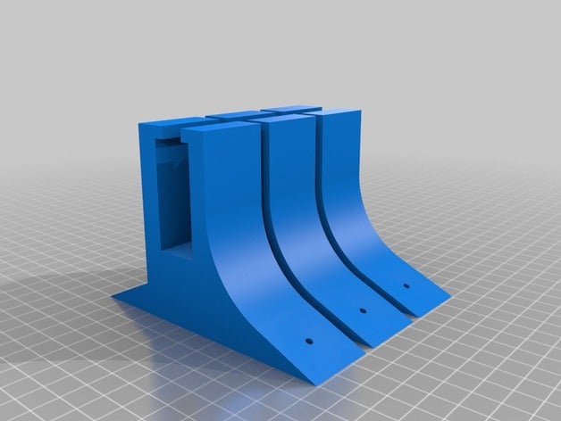3x test shelf clip bathroom 3D print model - Mito3D