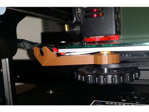 alivio de tensión ender 3 cama cables 3d la impresora partes creality sin necesidad herramientas soporte alambre administración 3d print model - Mito3D