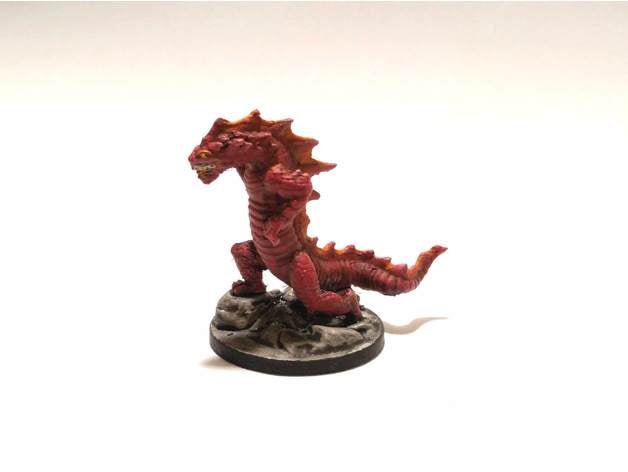 gloomhaven monstruo desgarrador drake de juguete juego accesorios dragón 3D print model - Mito3D