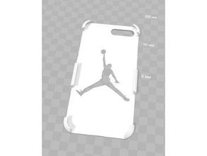 air jordan logo iphone 8 plus case accessories iphone8plus nba 3d print model - Mito3D