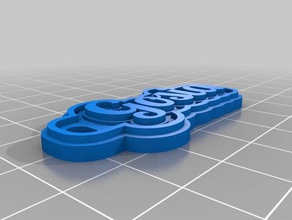 gosia keyring keychains customized 3d print model - Mito3D