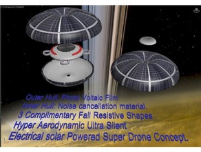 d'annulation de bruit photovoltaïque super drone concept 01 l'art 3d print model - Mito3D