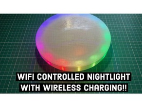 wifi gesteuert nachtlicht drahtlos aufladen diy 3d print model - Mito3D